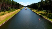 Schubverband 2428 auf dem Oder-Spree-Kanal.