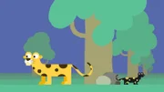 Der Feuersalamander und der Leopard.