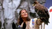 Der französische Schauspieler Pierre Brice startete in seiner Rolle als "Winnetou" 1976 bei den Karl-May-Festspielen in Elspe.