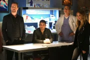 L-R: McGee (Sean Murray); Torres (Wilmer Valderrama); Plamer (Brian Dietzen); Bishop (Emily Wickersham)
