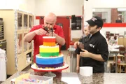 Mauro putting finishing touches on the divorce cake.