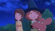 Die Maus Hilda liebt wunderschöne Vollmondnächte.