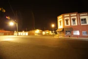Beebe, AR - Downtown Beebe by night.