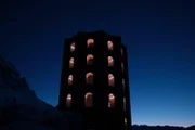Sternstunde Musik Winterreise Der Origen-Turm auf dem Julierpass