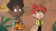 Taylor und Tommy betreuen das junge Schwarzpfoten-Felskänguru-Männchen, das gerade neu im Reservat angekommen ist.