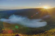 Der Krater des Mount Suswa im Rift Valley