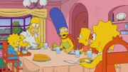 (v.l.n.r.) Maggie; Homer; Marge; Bart; Lisa