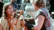 Hercules begegnet in der Paralellwelt einem jungen Mann, der seinem alten Weggefährten Iolaus bis aufs Haar gleicht.