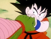 Oberteufel Piccolo muss feststellen, dass Son-Goku (Bild) keineswegs mit seinen bisherigen Gegnern vergleichar ist...
