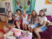 V.l.: Kandidatin Emma-Sophia, Julia, Rosita, Tanja, Anna