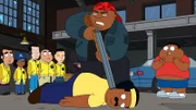 Cleveland Brown (vorne); Cleveland Brown Jr. (r.)