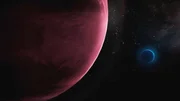 Schöne Planeten bei Sonnenuntergang im tiefen Weltraum