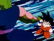 Oberteufel Piccolo (li.) muss feststellen, dass Son-Goku (re.) keineswegs mit seinen bisherigen Gegnern vergleichar ist...