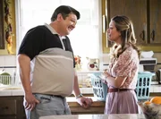 Lance Barber (George Cooper Sr.), Zoe Perry (Mary Cooper). Lance Barber (George Cooper Sr.), Zoe Perry (Mary Cooper).