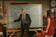 Nachdem Lily (Alyson Hanningan, r.) in einer Bar vor Barney (Neil Patrick Harris, l.) gewarnt wurde, interessiert ihn nur noch eines: Wer die "Warnerin" ist! Gemeinsam mit Lily wird nun recherchiert ...