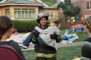 Your Time Is Coming Episode 404 - Pictured: (l-r) Taylor Kinney as Kelly Severide, Jaden Klein as Kevin Sullivan.