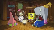 v.li.: Patrick, Sandy, SpongeBob, Harvey, Pearl