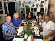 V.l.: Karl, Karin, Gastgeberin Katharina, Katharina und Andreas