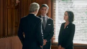 Jamie Dutton (Wes Bentley, m.) und Lynelle Perry (Wendy Moniz, r.)