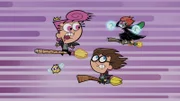 L-R: Poof, Wanda, Timmy, Vicky