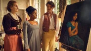 Beatrice Hankins (Sandy McDade), Georgiana Lambe (Crystal Clarke) und Charles Lockhart (Alexander Vlahos)