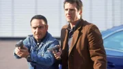 Semir (Erdogan Atalay, li.) und Tom (Rene Steinke) wollen verhindern, dass die Gangster die Kunstgegenstände an sich bringen.