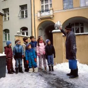 Werner Zeussel und die Kinder.