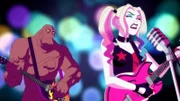 L-R: Clayface und Harley Quinn