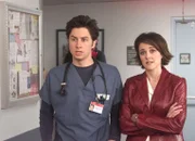 Eine unerwartete Nachricht: Zach Braff als "J.D." Dorian, Christa Miller als Jordan Sullivan