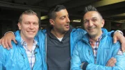 Die Trödelprofis Otto Schulte (li.), Sükrü Pehlivan (Mitte) und Mauro Corradino