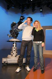 Willi Weitzel mit der Moderatorin Conny Ruppert.