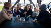 L-R: Nicole Kidman als Celeste Wright, Reese Witherspoon als Madeline Martha Mackenzie, Laura Dern als Renata Klein, Shailene Woodley als Jane Chapman.