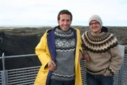 Willi (links) mit Taucher Tobias.