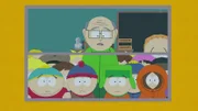 L-R: Eric, Stan, Mr. Garrison, Kyle, Kenny