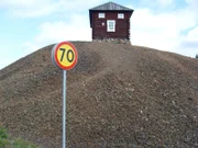Schotterhalden prägen die Landschaft im Umkreis von Falun. Diese Abfallprodukte sind Teil des Weltkulturerbes.