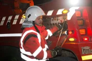 ORKANGER, NORWAY - Erik operating the winch.