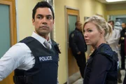LAW & ORDER: SPECIAL VICTIMS UNIT -- "Beast's Obsession" Episode 1520 -- Pictured: (l-r) Danny Pino as Det. Nick Amaro, Kelli Giddish as Det. Amanda Rollins