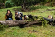 Pictured: (l-r) Eoin Macken as Gavin, Jon Seda as Dr. Sam, Chiké Okonkwo as Ty