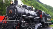 Das Herzstück der Flotte der Yukon Route Railroad ist eine restaurierte Dampflok aus den 1940er Jahren.