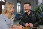 L-R: Christin Lange (Sarah Thonig)  and Sebastian Kratzer (Michael Baral)