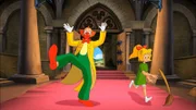 Bibi und Papi als Clown Bernardo sorgen beim Hexentreffen für eine tolle Stimmung.