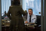 LAW & ORDER: SPECIAL VICTIMS UNIT -- "Criminal Stories" Episode 1518 -- Pictured: (l-r) Mariska Hargitay as Sgt. Olivia Benson, Alec Baldwin as Jimmy MacArthur.
