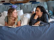 l-r: Olivia Mossbacher (Sydney Sweeney), Paula (Brittany O'Grady)