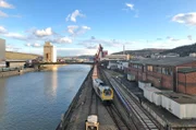 Zum Stuttgarter Hafen gehört auch eine Hafenbahn mit rund 33 Kilometer Länge. Strähle ist ihr stellvertretender Betriebsleiter.