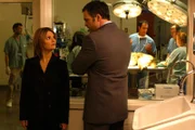 darsteller (L-R) (foreground) Kathryn Erbe, Vincent D'Onofrio,(background) Todd Stashwick (Scott Borman)