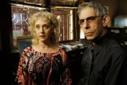 LAW & ORDER: SPECIAL VICTIMS UNIT -- "Zebras" Episode 1022 -- Pictured: Carol Kane As Gwen Munch, Richard Belzer as Det. John Munch -- NBC Photo: Will Hart