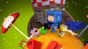 Timmi und Teddynaut sind auf dem Winzelplaneten gelandet.