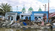 Die Auswirkungen des Erdbebens und Tsunamis in Palu, Sigi und Donggala 2018.