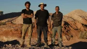 Mark I'Anson (m.) und seine Crew.