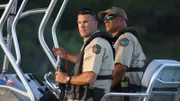 Wardens Jones and Sanchez patrolling Lake Travis